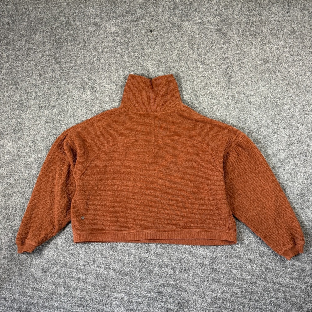 Lululemon Peaceful Moments Pullover Turtleneck Copper Brown Oversized Medium